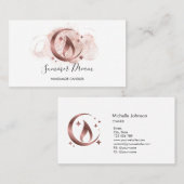 Eenvoudig, modern, handgemaakt Visitekaartje voor  (Voorkant / Achterkant)