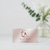 Eenvoudig, modern, handgemaakt Visitekaartje voor  (Staand voorkant)