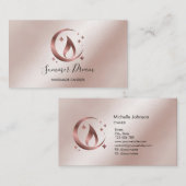 Eenvoudig, modern, handgemaakt Visitekaartje voor  (Voorkant / Achterkant)