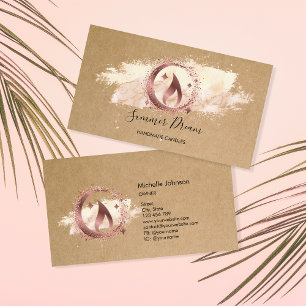 Eenvoudig, modern, handgemaakt Visitekaartje voor 