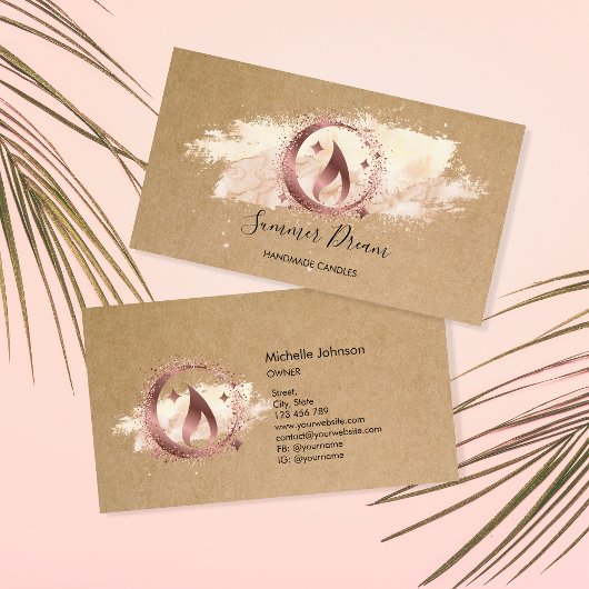 Eenvoudig, modern, handgemaakt Visitekaartje voor 