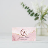 Eenvoudig, modern, handgemaakt Visitekaartje voor (Staand voorkant)