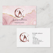 Eenvoudig, modern, handgemaakt Visitekaartje voor (Voorkant / Achterkant)