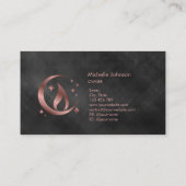 Eenvoudig, modern, handgemaakt Visitekaartje voor  (Achterkant)