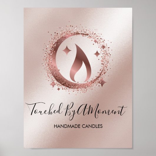 Eenvoudig, modern, handgemaakt Visitekaartje voor  Poster (Voorkant)