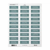 Eenvoudig Modern Handgeschetst Schrift Etiket (Full Sheet)
