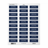 Eenvoudig modern handgeschetst schrift etiket (Full Sheet)