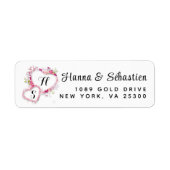 Eenvoudig modern handgeschetst script etiket (Voorkant)