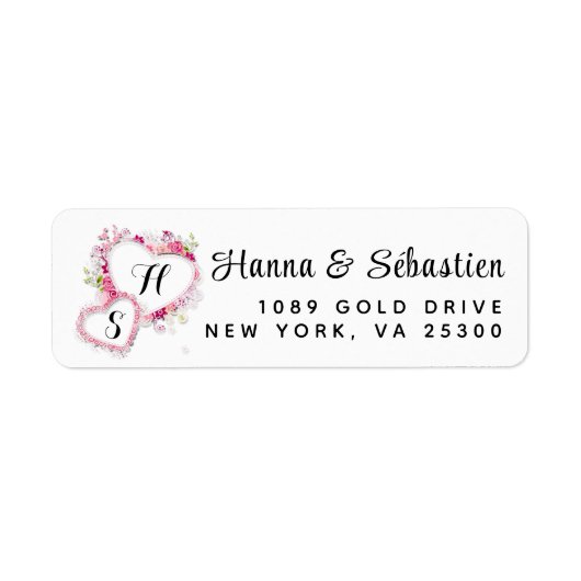 Eenvoudig modern handgeschetst script etiket (Voorkant)