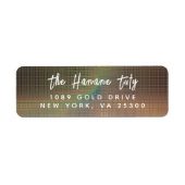 Eenvoudig modern handgeschetst script etiket (Voorkant)