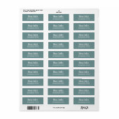 Eenvoudig Modern Handgeschetst Script Retouradres Etiket (Full Sheet)