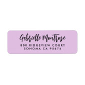 Eenvoudig modern handgeschreven script etiket (Voorkant)