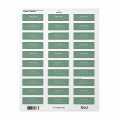 Eenvoudig modern handgeschreven script retouradres etiket (Full Sheet)