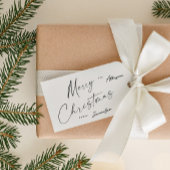 Eenvoudig Modern Handgeschreven Script Vrolijk Ker Cadeaulabel