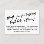 Eenvoudig modern handschrift boekaanvraag informatiekaartje (Achterkant)