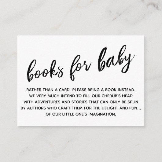 Eenvoudig modern handschrift boekaanvraag informatiekaartje (Voorkant)