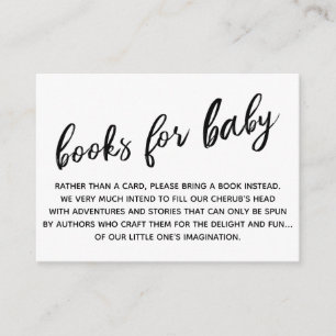 Eenvoudig modern handschrift boekaanvraag informatiekaartje