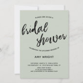 Eenvoudig, modern handschrift Vrijgezellenfeest in Kaart (Voorkant)