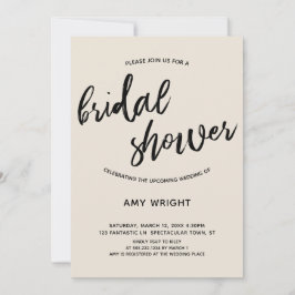 Eenvoudig, modern handschrift Vrijgezellenfeest in Kaart