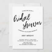 Eenvoudig, modern handschrift Vrijgezellenfeest Kaart (Voorkant)