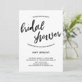 Eenvoudig, modern handschrift Vrijgezellenfeest Kaart (Staand voorkant)