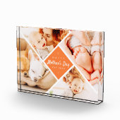 Eenvoudig Modern Happy Moederdag Custom Fotoblokken (Rechts)