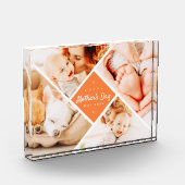 Eenvoudig Modern Happy Moederdag Custom Fotoblokken (Links)