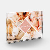 Eenvoudig Modern Happy Moederdag Custom Fotoblokken (Links)