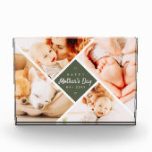 Eenvoudig Modern Happy Moederdag Custom Fotoblokken (Voorkant)