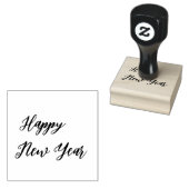 Eenvoudig modern | Happy New Year Casual script Rubberstempel (Gestempeld)