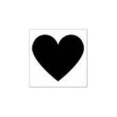 Eenvoudig Modern Hart Aangepast Met Liefde Rubberstempel (Afrduk)