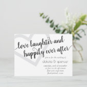 Eenvoudig modern hart | Klassiek zwart en wit Kaart (Staand voorkant)