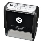 Eenvoudig Modern Hart Retouradres Zelfinktende Stempel (Product)