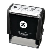 Eenvoudig modern hart retouradres zelfinktende stempel (Product)