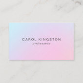 Eenvoudig modern holografisch schoonheidsberoep visitekaartje (Voorkant)