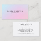 Eenvoudig modern holografisch schoonheidsberoep visitekaartje (Voorkant / Achterkant)