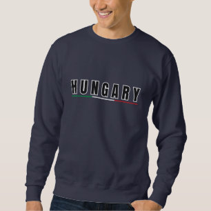 Eenvoudig Modern Hongaars Vlag Souvenir Trui