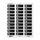 Eenvoudig Modern Huis Elegant Monogram Retouradres Etiket (Full Sheet)