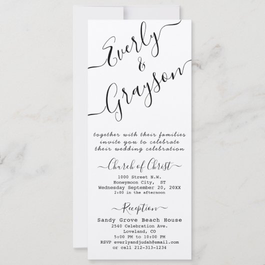 Eenvoudig modern huwelijk (Voorkant)