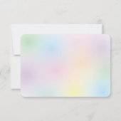 Eenvoudig modern, ideaal paasachtig huwelijk save the date (Achterkant)