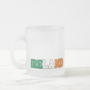 Eenvoudig Modern Ierland Nationale Vlag Kleding Matglas Koffiemok