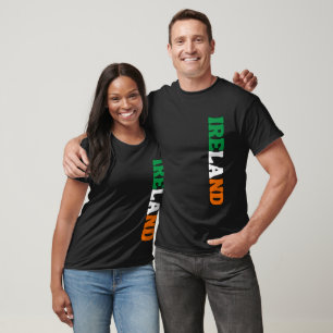 Eenvoudig Modern Ierland Nationale Vlag Kleding T-shirt