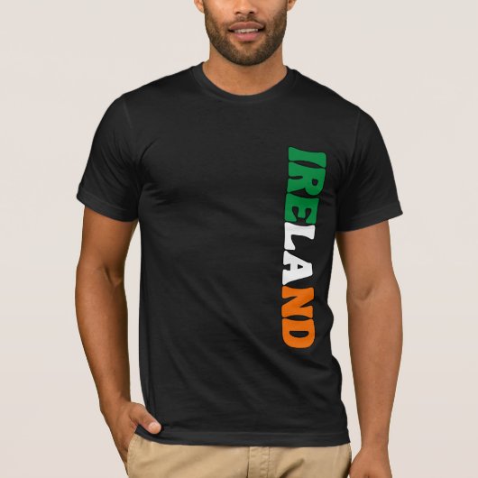 Eenvoudig Modern Ierland Nationale Vlag Kleding T-shirt (Voorkant)