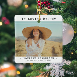 Eenvoudig modern in het geheugen Geheugenherdenkin Keramisch Ornament