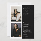 Eenvoudig Modern In Liefdevolle Geheugen Uitvaart  Kaart (Voorkant)