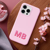 Eenvoudig Modern Initiaal Monogram Case-Mate iPhone Case