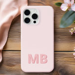 Eenvoudig Modern Initiaal Monogram iPhone 15 Pro Max Hoesje<br><div class="desc">Eenvoudig Modern Initiaal Monogram Telefoon Case. Creëer uw eigen gepersonaliseerde iPhone Case met aangepaste initiaal naam.</div>