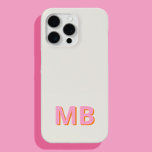 Eenvoudig Modern Initiaal Monogram iPhone 15 Pro Max Hoesje<br><div class="desc">Eenvoudig Modern Initiaal Monogram Telefoon Case. Creëer uw eigen gepersonaliseerde iPhone Case met aangepaste initiaal naam.</div>