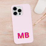 Eenvoudig Modern Initiaal Monogram iPhone 15 Pro Max Hoesje<br><div class="desc">Eenvoudig Modern Initiaal Monogram Telefoon Case. Creëer uw eigen gepersonaliseerde iPhone Case met aangepaste initiaal naam.</div>