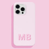 Eenvoudig Modern Initiaal Monogram Case-Mate iPhone Case
